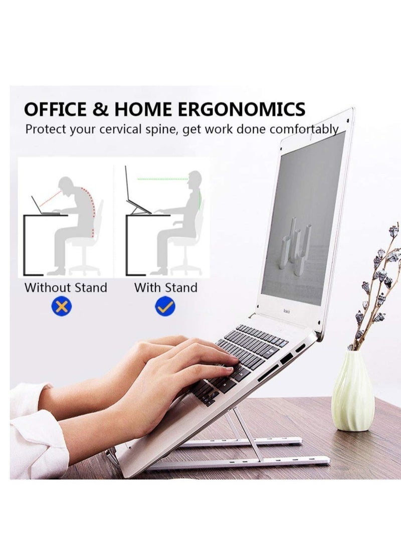 Laptop Stand Adjustable Laptop Stand Aluminum Laptop Stands Ergonomic Laptop Stands Compatible with MacBook Air Pro More 10-15.6" Laptops - Image 3