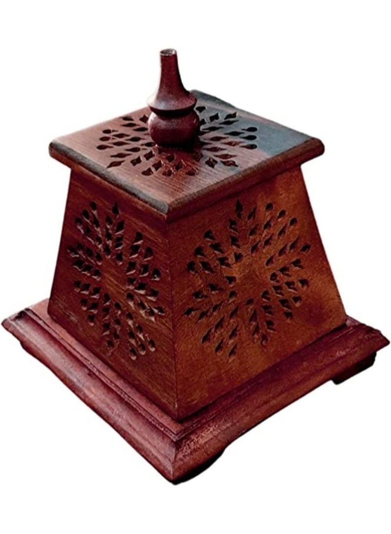QUESERA Wooden  Mabkhar incense burner bhakhoor burner - Image 1
