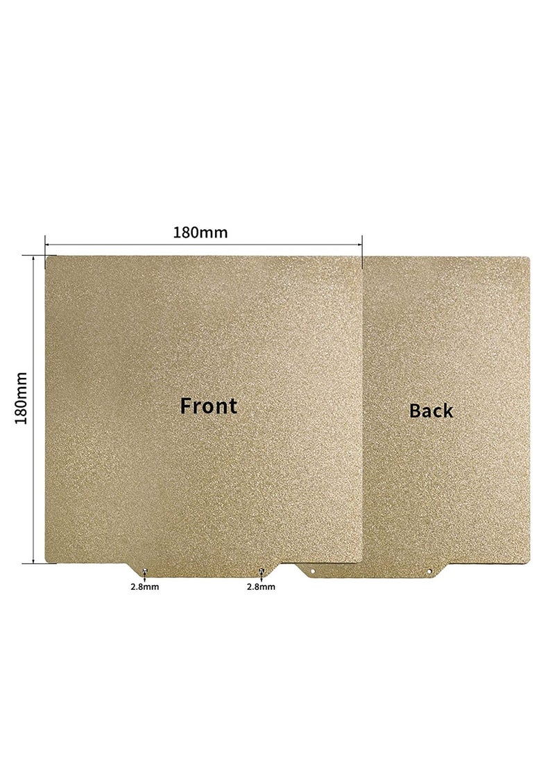 SYOSI 3D Printing Flex PEI Buildplate Dual Sided Flex Steel Bed 180x180mm with PEI Magnetic Surface Printing Hotbed Parts for Kingroon KP3S - Image 4