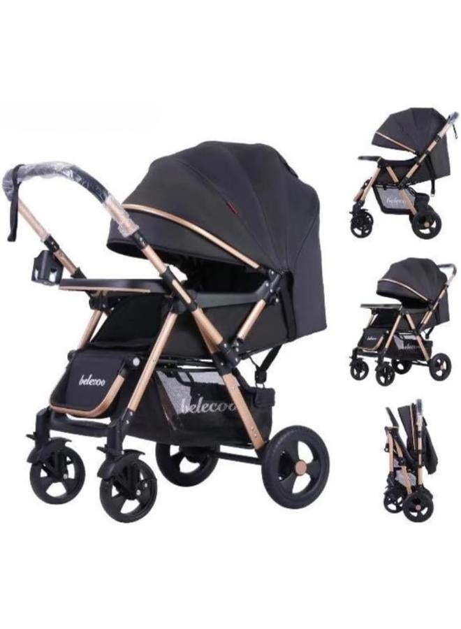 عربة أطفال سهلة الدفع والتحريك – عربة أطفال خفيفة الوزن وقابلة للطي - Image 1