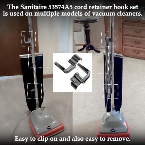 HASMX 2-Pack 53574A-5 Cord Hook for Sanitaire&Eureka Upright Vacuum Cleaner SC678 SC679 SC684 SC689 SC886 SC899 OR100 OR101 OR102 Replaces Parts 53574-1 53574-2 53574-3 53574-4 53474-5 56703490 - Image 5
