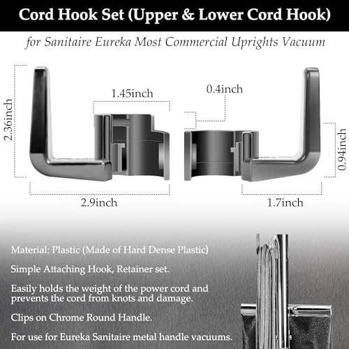 HASMX 2-Pack 53574A-5 Cord Hook for Sanitaire&Eureka Upright Vacuum Cleaner SC678 SC679 SC684 SC689 SC886 SC899 OR100 OR101 OR102 Replaces Parts 53574-1 53574-2 53574-3 53574-4 53474-5 56703490 - Image 4
