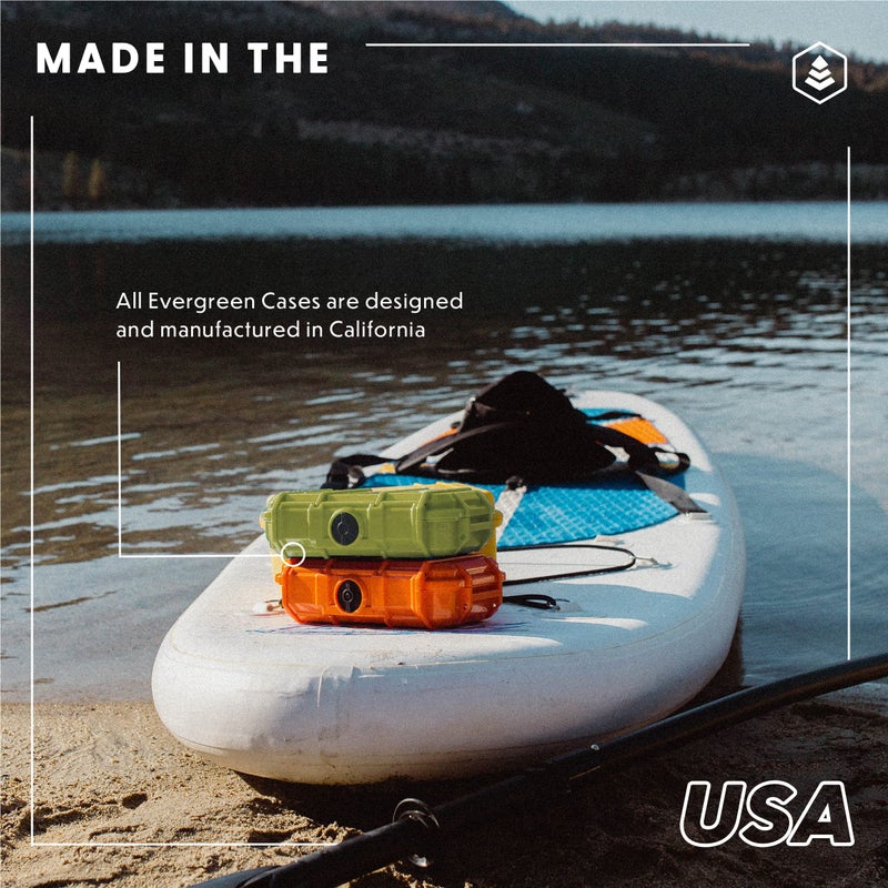 Evergreen 56 ToughBox - EDC Dry Box Protective Case USA Made for Organization of Cameras, Phones, Camping, Fishing, Hiking, Water Sports (Black, TOPO) - Image 5