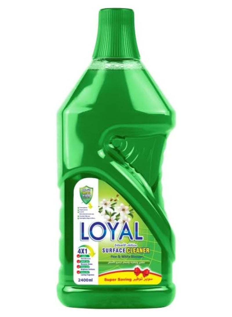 Loyal Surface Cleaner Liquid, Spring Time, Green, 2400ml