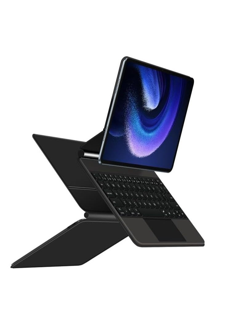 Generic - Keyboard Case for Xiaomi Pad 7/7 Pro 11.2-inch (2024),Magnetic Levitation Bluetooth Wireless Keyboard with Smart Touchpad & Multi-view Stand - Image 1