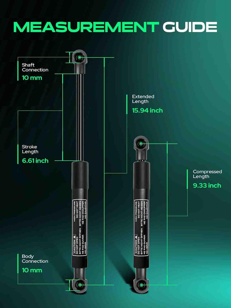 YHTAUTO 2 x Bonnet Hood Lift Support Struts Gas Shock for Land Rover LR3 LR4 Range Rover Sport 2005-2016 - Image 4