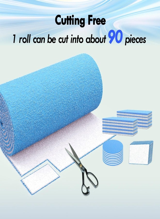 WAWINY Air Vent Filters, 20" x 140" Cut to Fit Filter Material (80+ Filter), MERV 8 HVAC Furnace Vent Filters for Home, Floor, Ceiling, Grilles - Includes 48PCS Adhesive Hook Tape - Image 2