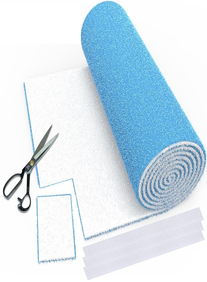 WAWINY Air Vent Filters, 20" x 140" Cut to Fit Filter Material (80+ Filter), MERV 8 HVAC Furnace Vent Filters for Home, Floor, Ceiling, Grilles - Includes 48PCS Adhesive Hook Tape - Image 1