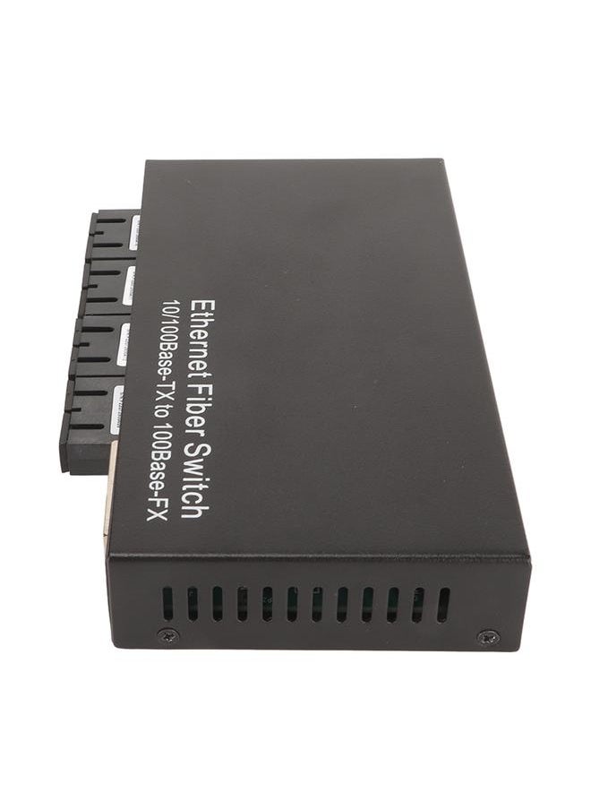 Thoraya Photoelectric converter Tx1310nm 10/100Mbps dual-fiber single-mode fiber optic transceiver Gigabit 4 optical ports 2 electrical ports up to 25 km RJ-45 port US standard  - Image 3