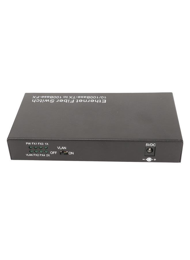 Thoraya Photoelectric converter Tx1310nm 10/100Mbps dual-fiber single-mode fiber optic transceiver Gigabit 4 optical ports 2 electrical ports up to 25 km RJ-45 port US standard  - Image 5