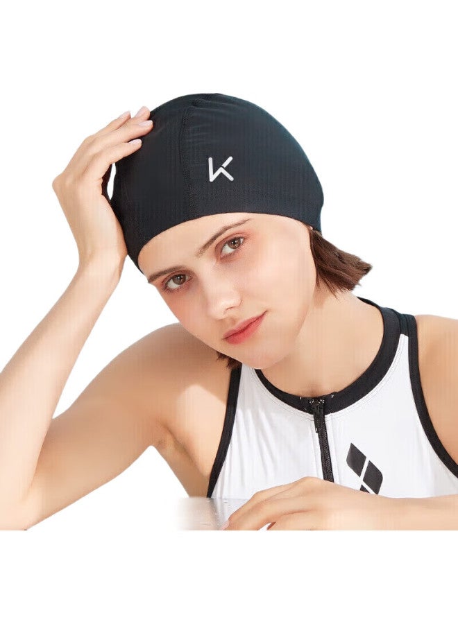 Keep Swimming Cap For Men And Women, Pu Coated Waterproof Comfortable Non-Binding Adult Long Hair Ear Protection Large Size Swim Cap, Pink - Image 2