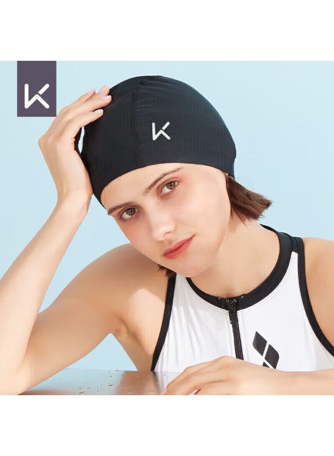 Keep Swimming Cap For Men And Women, Pu Coated Waterproof Comfortable Non-binding Adult Long Hair Ear Protection Large Size Swim Cap, Pink - Image 4