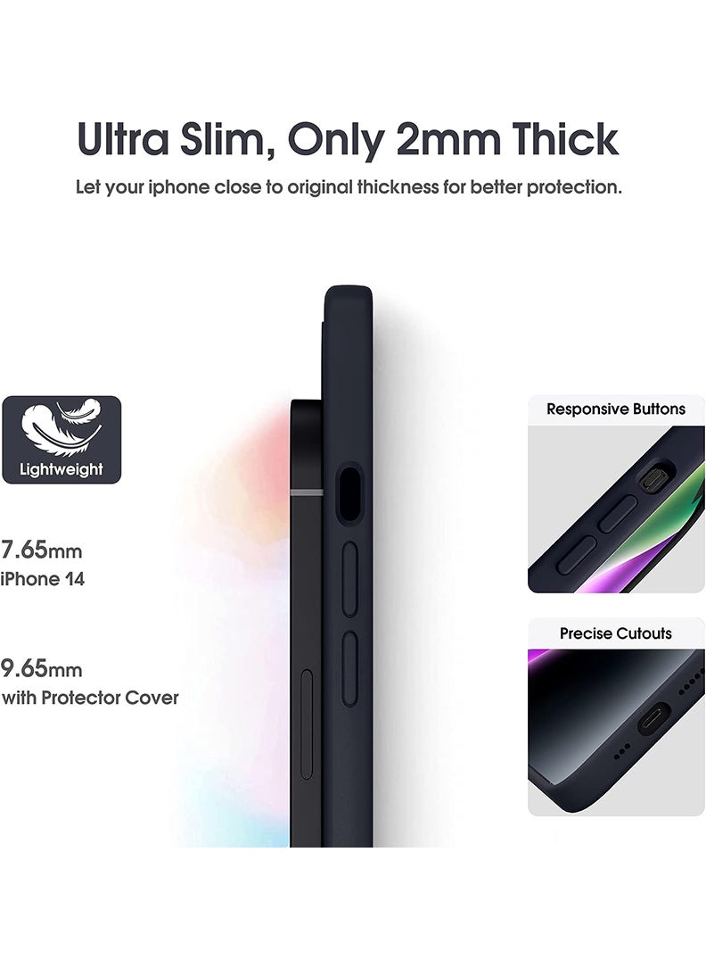 Theodor - Protective Slim Fit Case Liquid Silicone Cover with Full Body Protection Anti-Scratch Shockproof Case For iPhone 12 Black  - Parkour special events copy - Image 1