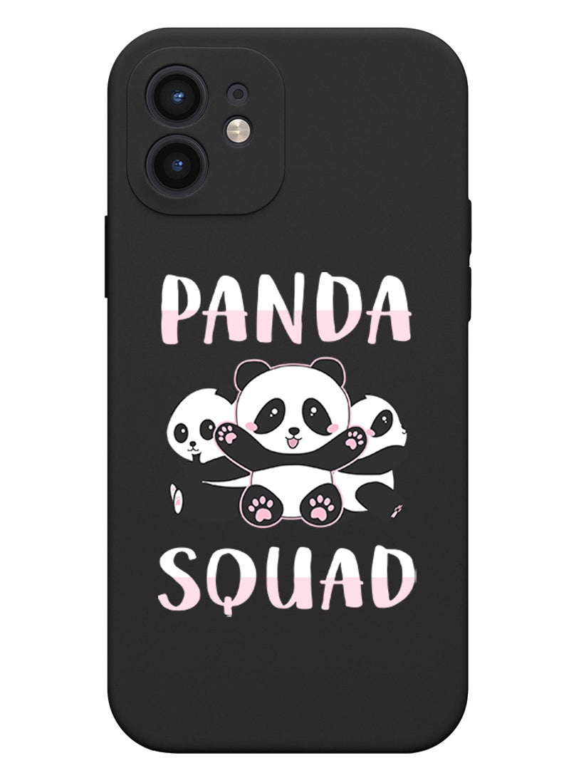 Theodor - Protective Slim Fit Case Liquid Silicone Cover with Full Body Protection Anti-Scratch Shockproof Case For iPhone 12 Black  - Parkour special events copy - Image 1