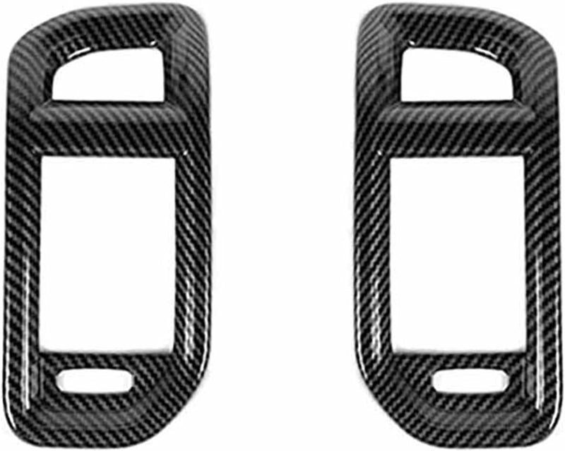 demulax Carbon Fiber Air Conditioning Vent Cover Trim for RAM1500