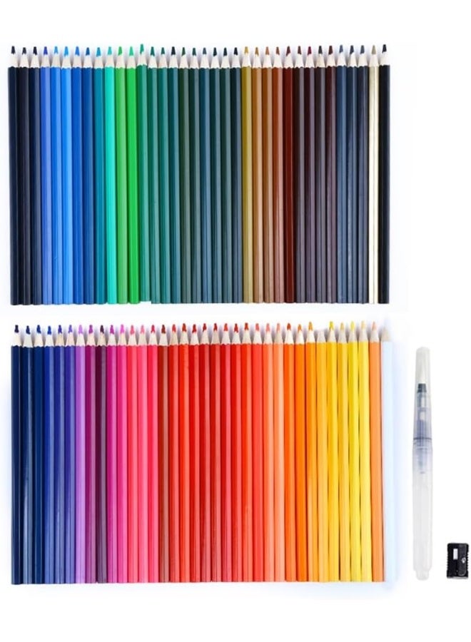 H&B 72 Piece Colored Pencil Set, Multicolour Wooden Coloring Pencils, Non-Toxic Artist Drawing Pencils for Kids and Beginners - Image 2