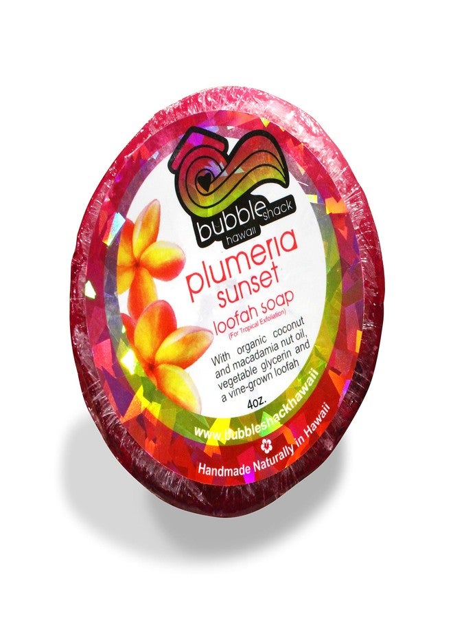Bubble Shack Hawaii Plumeria Sunset Loofah Soap - Image 1