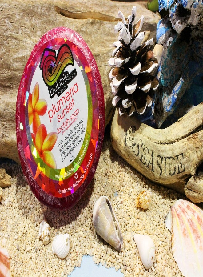 Bubble Shack Hawaii Plumeria Sunset Loofah Soap - Image 2
