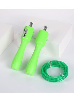 QSHOP Skipping Rope with Ball Bearings Fast Speed Anti-Slip Racing Bearing Skipping Rope Self-Locking Steel Jump Rope Ideal for Aerobic Exercise Such as Speed Training, Extreme Jumping, Training  - Image 3