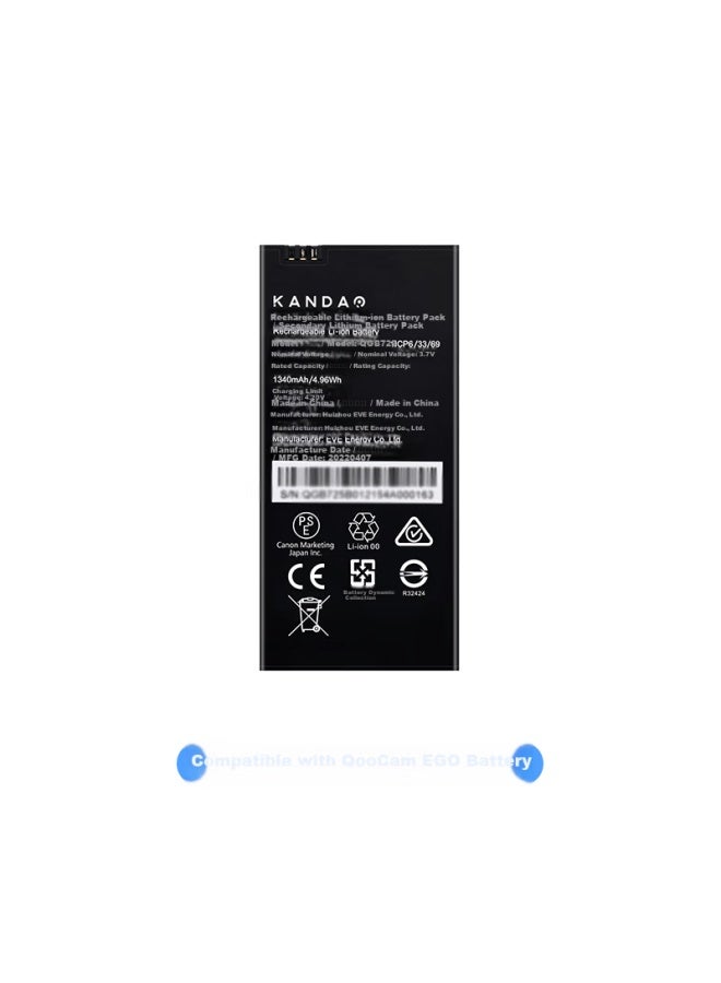 Kandao Sees A Large Capacity Battery Of 1340mah