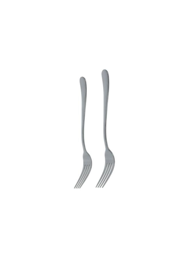 Amefa 2-Piece Austin High Quality Stainless Steel Table Fork Set on Hanging Card Silver 1410X1VDXCAF2 - Image 3