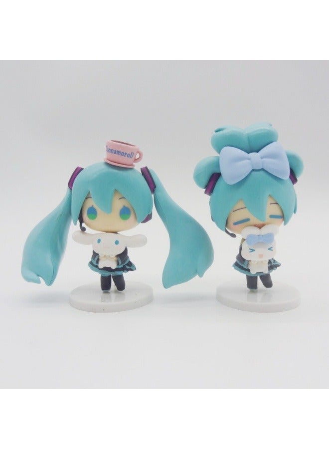 general Hatsune Miku doll Model Desktop Decoration Laurel Dog Model Toy Desktop Collection Decoration Gift for family and friends - Image 1
