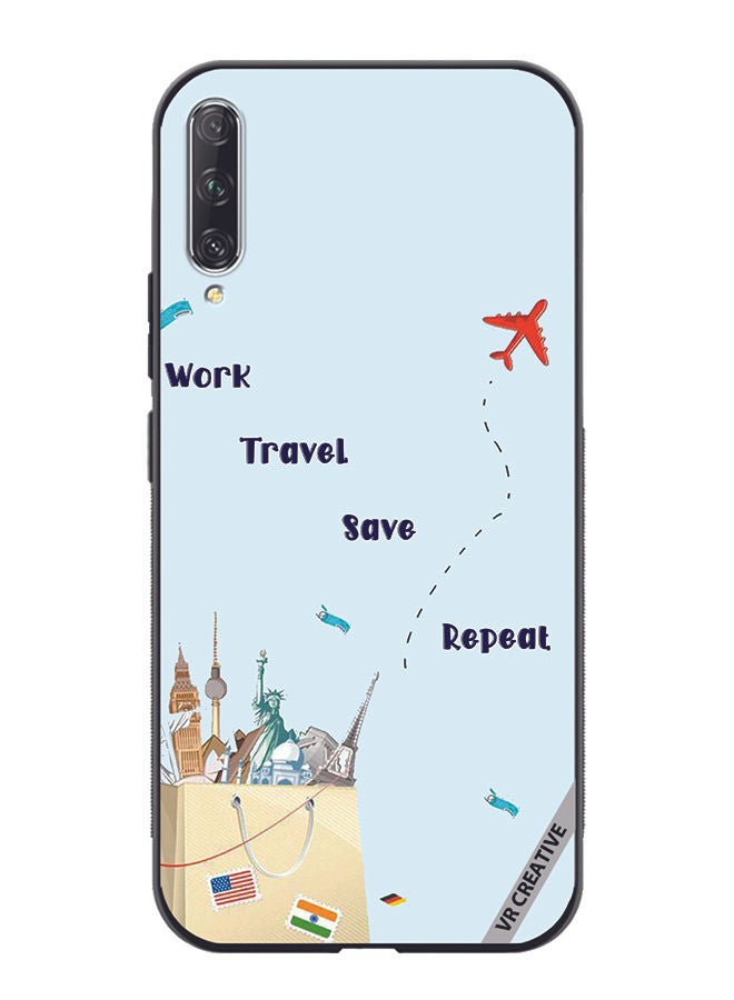 VR CREATIVE Protective Case Cover For Huawei Nova Y9S Travel quotes Design Multicolour - Image 1