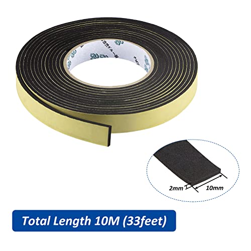 Allwin Car Speaker Sealing Tape - Foam Grip Tape,Soundproofing Waterproofing Insulation Foam Gasket Tape,2mm Thick-10mm Width-33Ft - Image 2