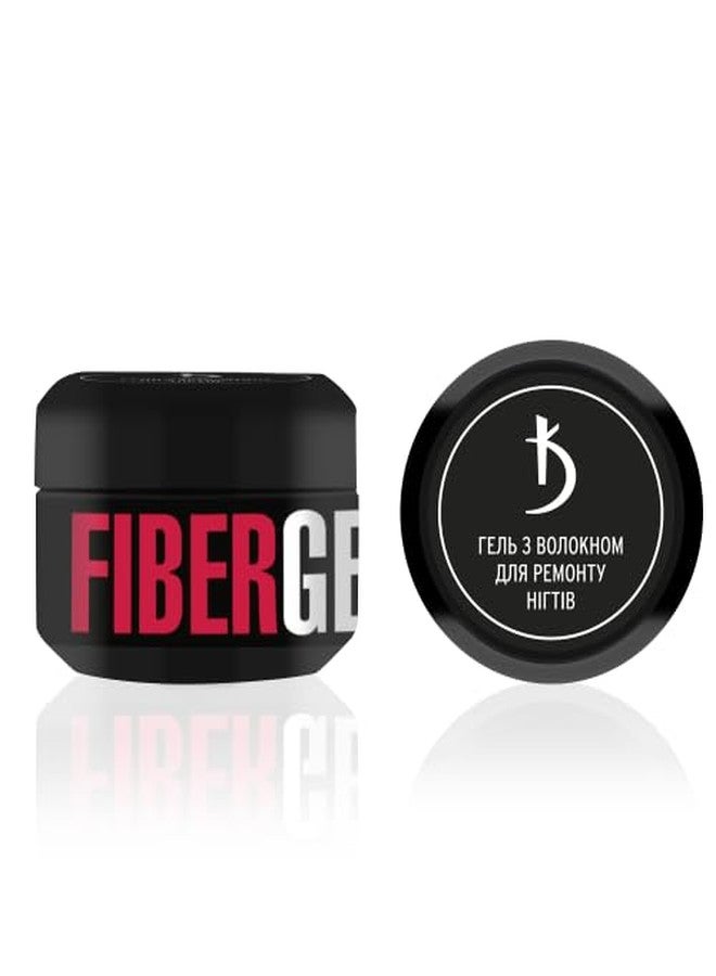 kodi professional Fiber Gel for Nail Repair, 12ml. Thin silk fibers, Reinforcing mesh - Image 1