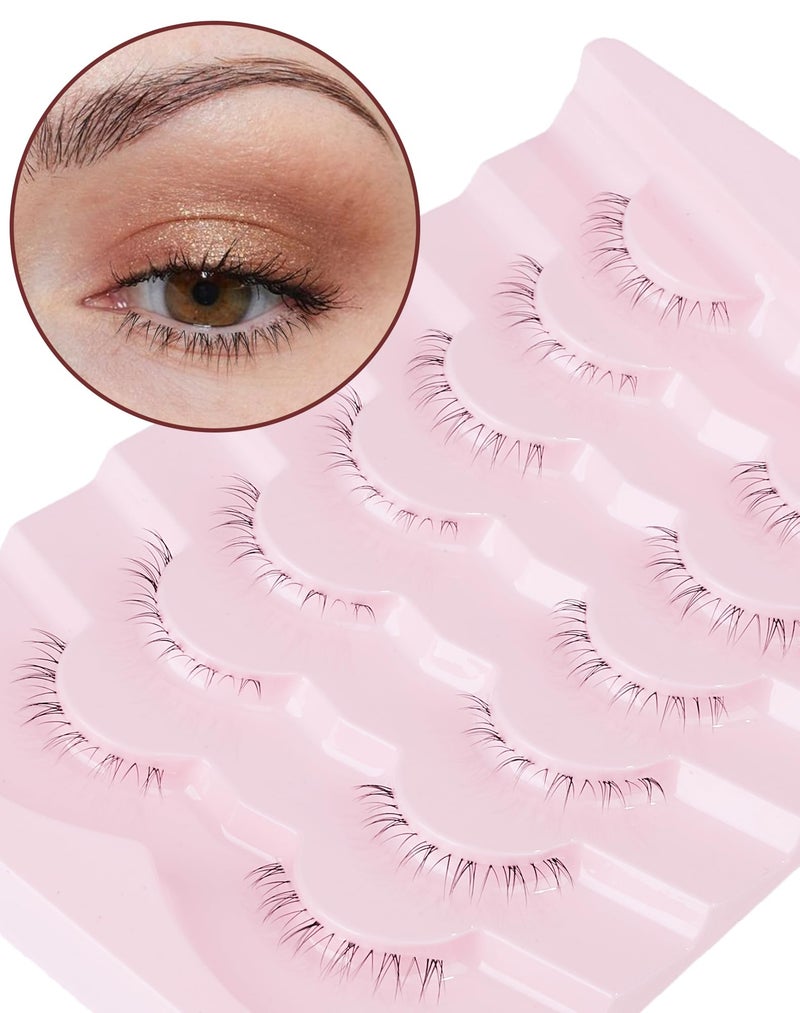Onlyall Eyelashes False Bottom Lashes Lower Lashes Fake Bottom Eyelashes 7 Pairs R-2 - Image 3