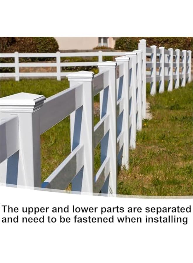 Arabest 2 Pcs 4 x 4 Inch Vinyl Fence Post Caps (Actual 4x4), White PVC England Style Cap Top Pyramid Square Waterproof UV Resistant Decorative Vinyl Fence Post Caps - Image 5