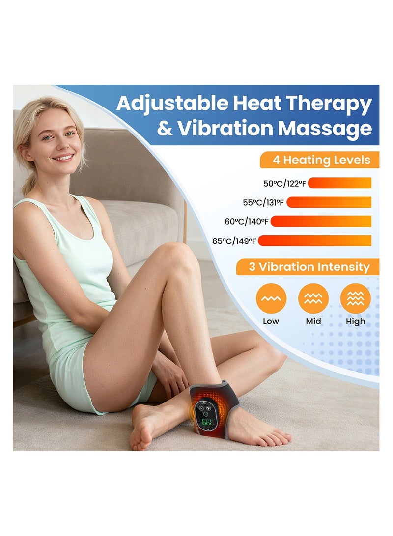 general Rechargeable Foot & Ankle Massager - 4 Gears Temperature Control & Vibration, 3 Timer Settings, Heated Foot Massager for Pain Relief - Image 3