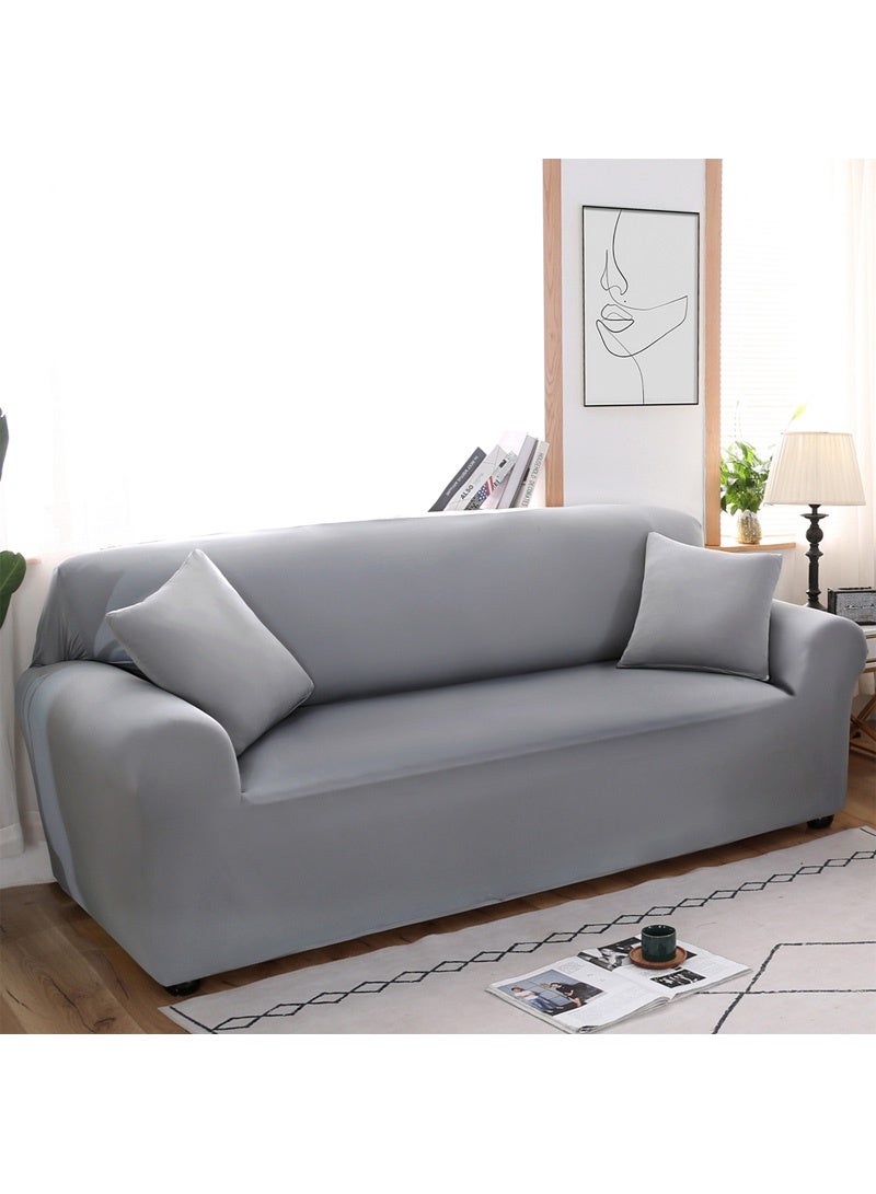 Sharpdo Solid Color Soft And Comfortable Elastic Sofa Cover With Retractable Length And Dust And Dirt Proof (Pillow case not included) - Image 3