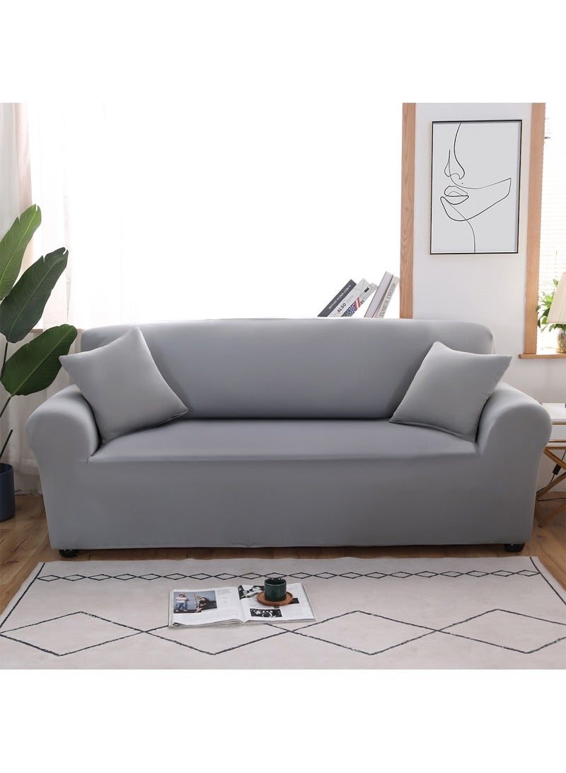 Sharpdo Solid Color Soft And Comfortable Elastic Sofa Cover With Retractable Length And Dust And Dirt Proof (Pillow case not included) - Image 1
