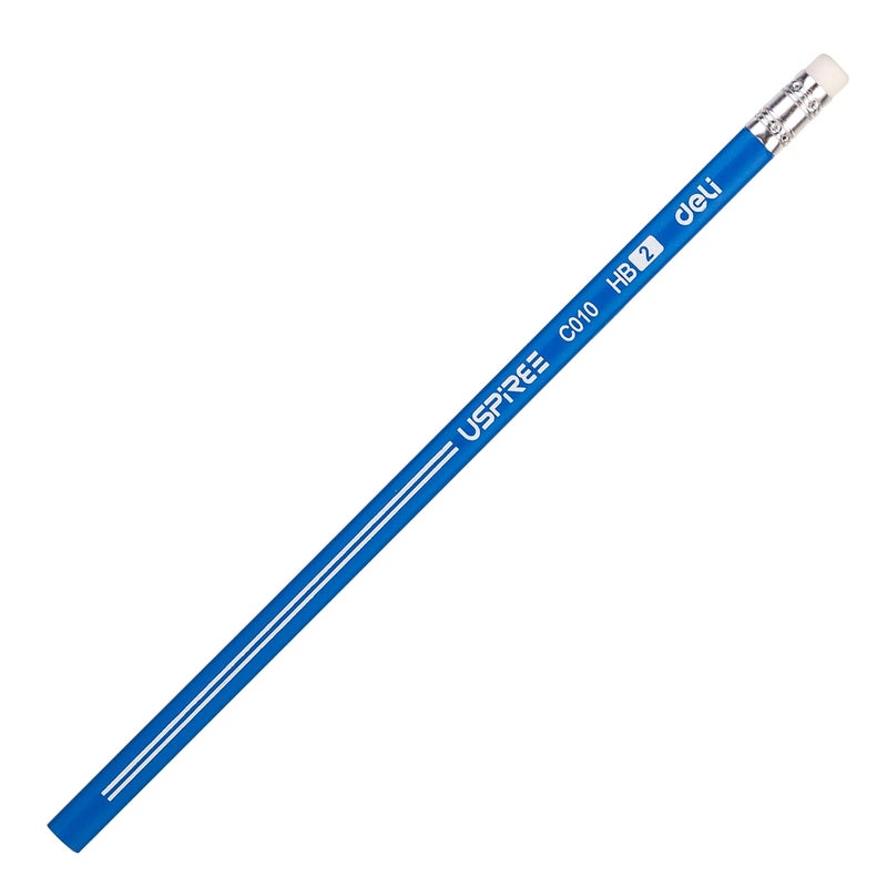Deli Deli HB Graphite Pencil Writing Drawing Sketching Pencil with eraser Triangular Grip Pencils for Beginners Students Art Craft Soften Basswood Stationary Item Best gift for kids 144 Piece - Image 4