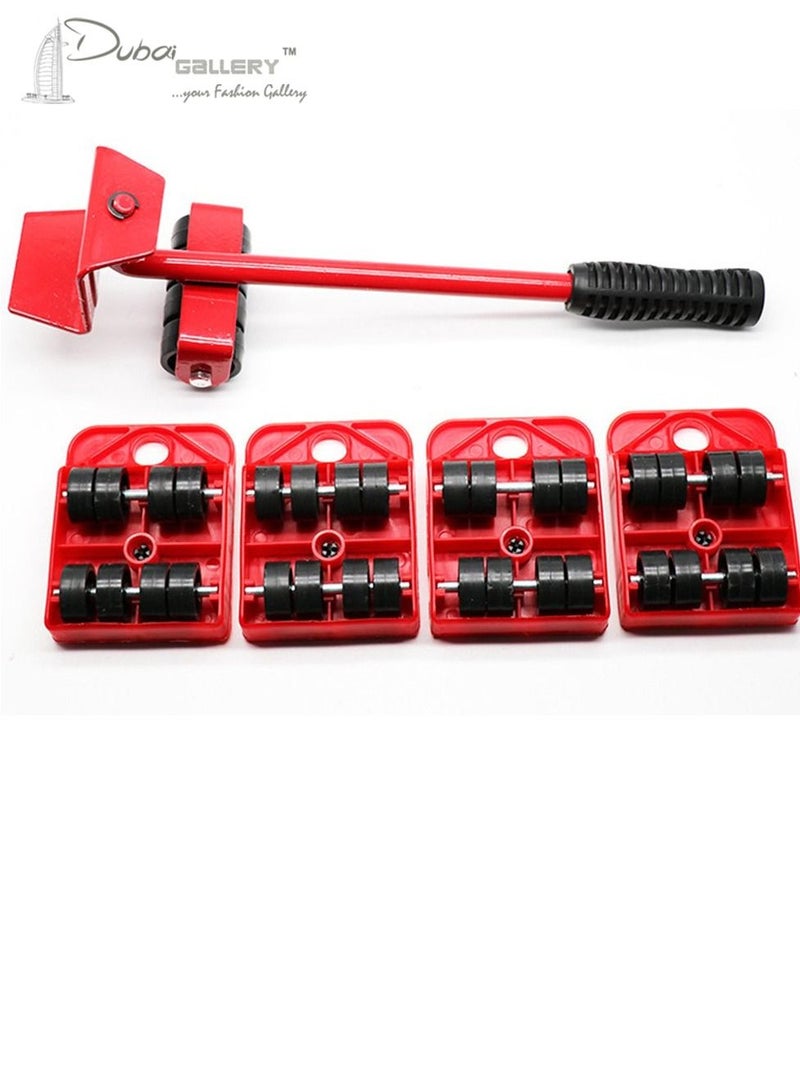 DubaiGallery Rotary Cutter 5Pcs Portable Plastic Hand Tool Set Furniture Transport Lifter Slide Mover Rollers - Image 1