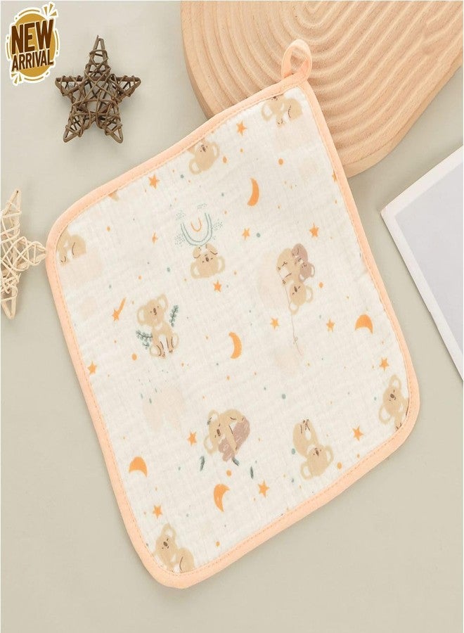 TERI BERI Premium Muslin Baby Washcloth – Ultra Soft Organic Cotton Face Towel for Newborns & Toddlers | Gentle Bath, Face & Feeding Wipes | Quick Dry, Reusable Baby Muslin Washcloth (5) - Image 4