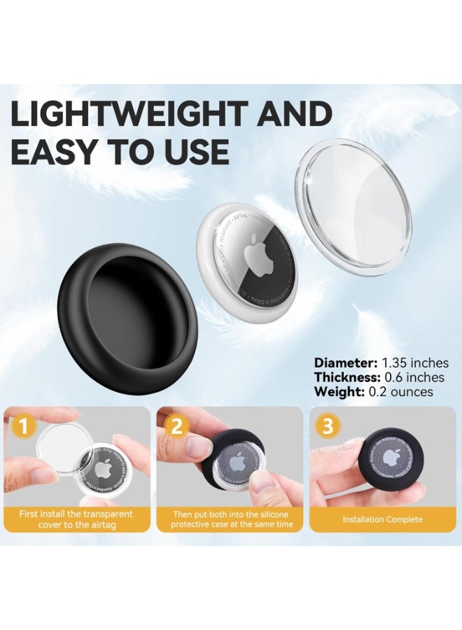 WAEKIL 4PC Anti-Lost AirTag Holder for Kids – Compatible with Apple AirTag Tracker, Hidden Design with Invisible Pin and Waterproof Cover, Ideal for Children, Elderly, Clothing, Luggage, Shoes, and Backpacks - Image 3