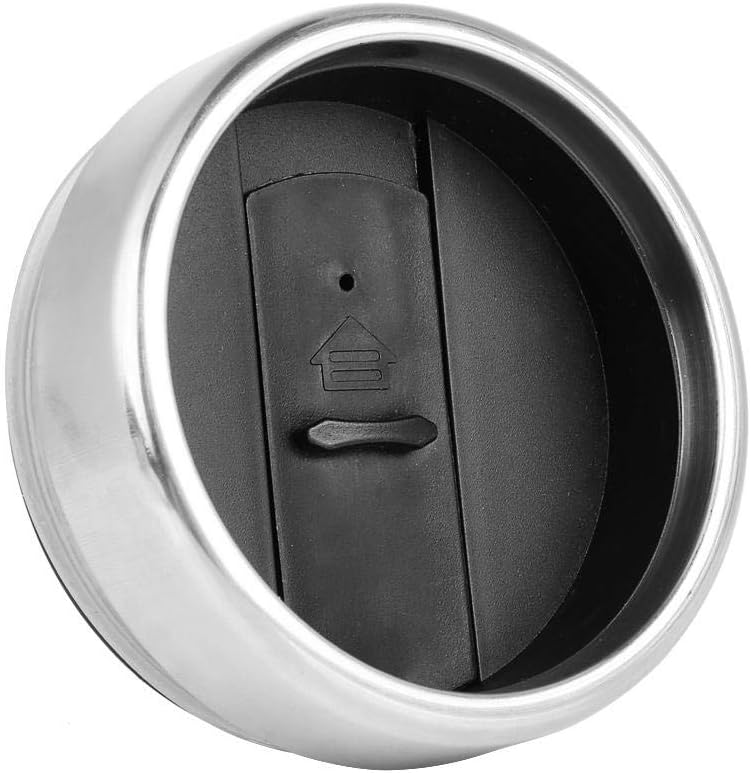 klarako Car Electric Cup, 450ml Stainless Steel Heating Cup Coffee Tea Drinking Cup, Self Heating Coffee Cup for Winter Travel(Black)(12V) - Image 5