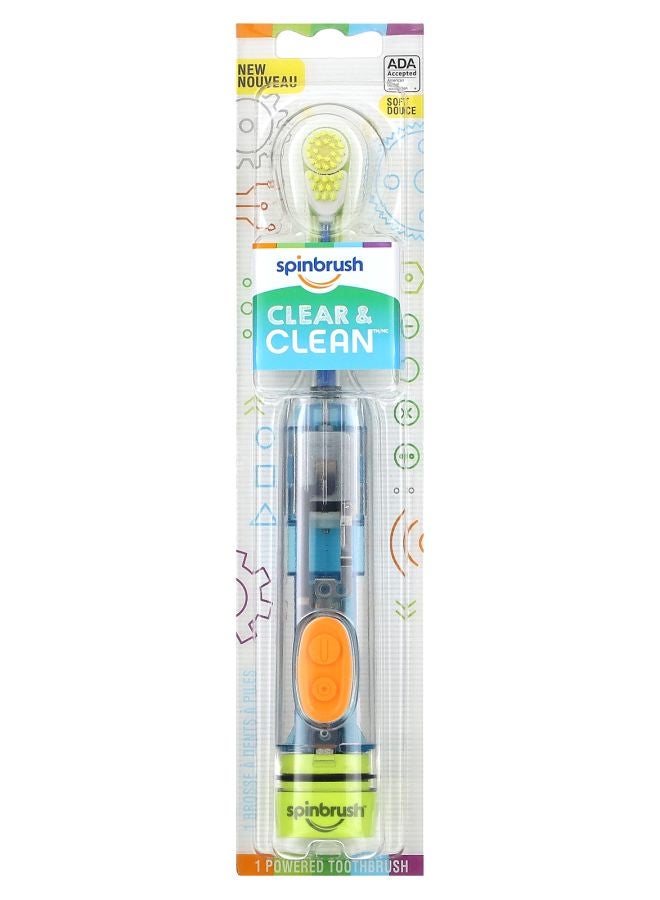 Clear & Clean Powered Toothbrush 3 + Years Soft 1 Powered Toothbrush