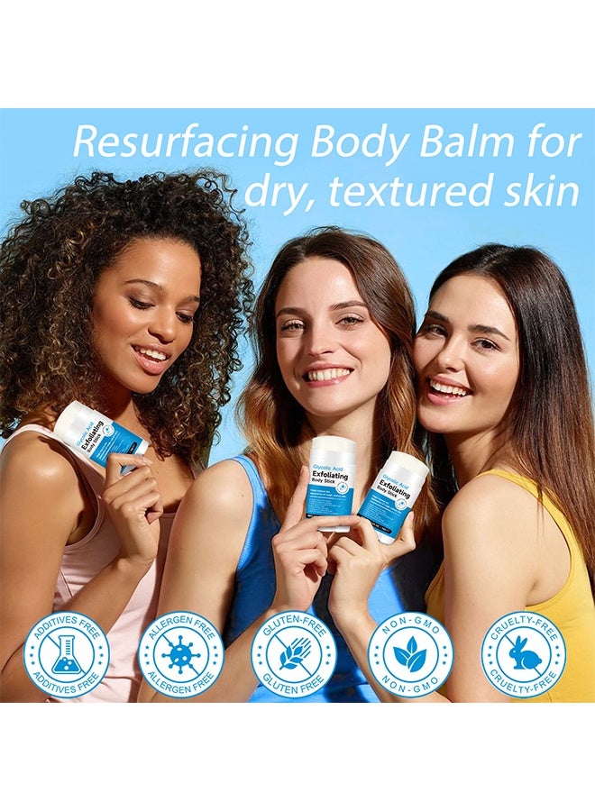 IKZEE Glycolic Acid Exfoliating Body Stick, For Smoother-Looking Skin on Elbows, Knees & Bikini Line, Gentle Daily Exfoliator for Rough Texture, Paraben-Free 75G - Image 3