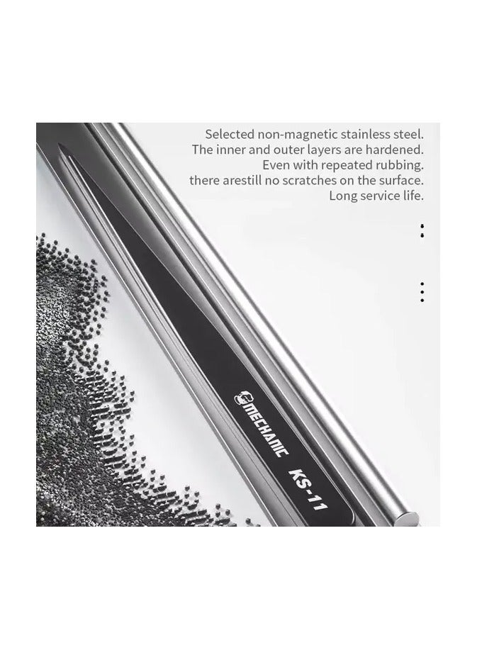 Mechanic KS-11 Stainless Steel Precision Tweezers - Image 3