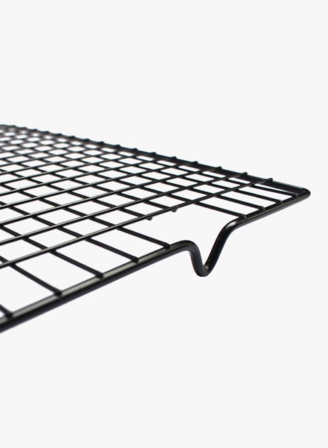 Urban Utility Stainless Steel Nonstick Cooling Rack Mesh Grid Baking Tray Black 41cm - Image 3