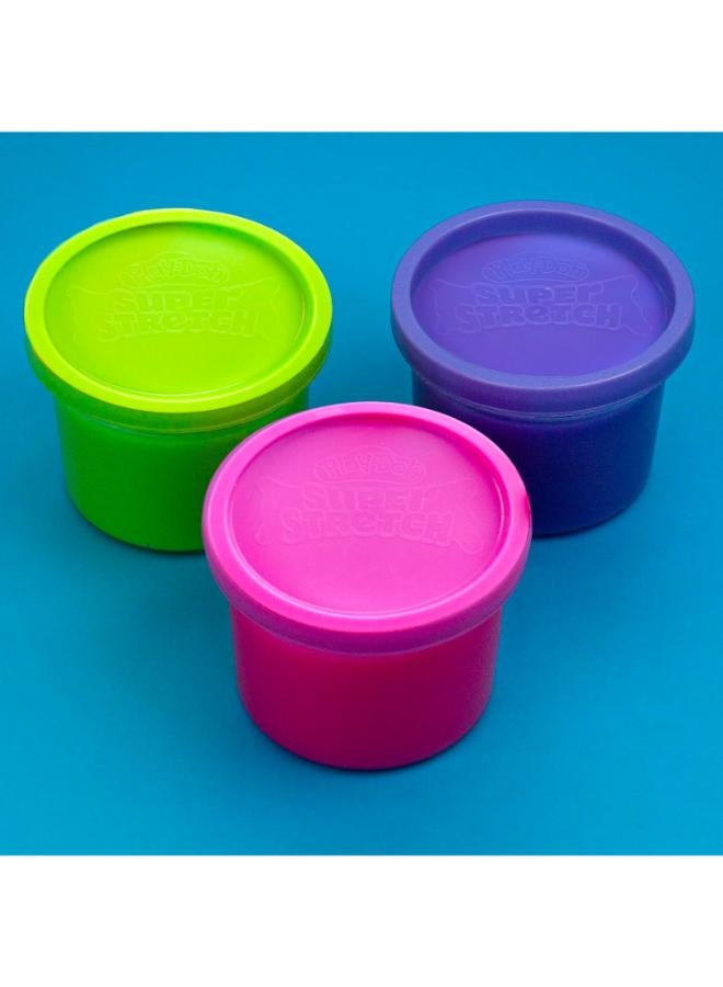 Play-Doh PLAYDOH 3 STACK JARS û SUPER STRETCH FRUITY - Image 1