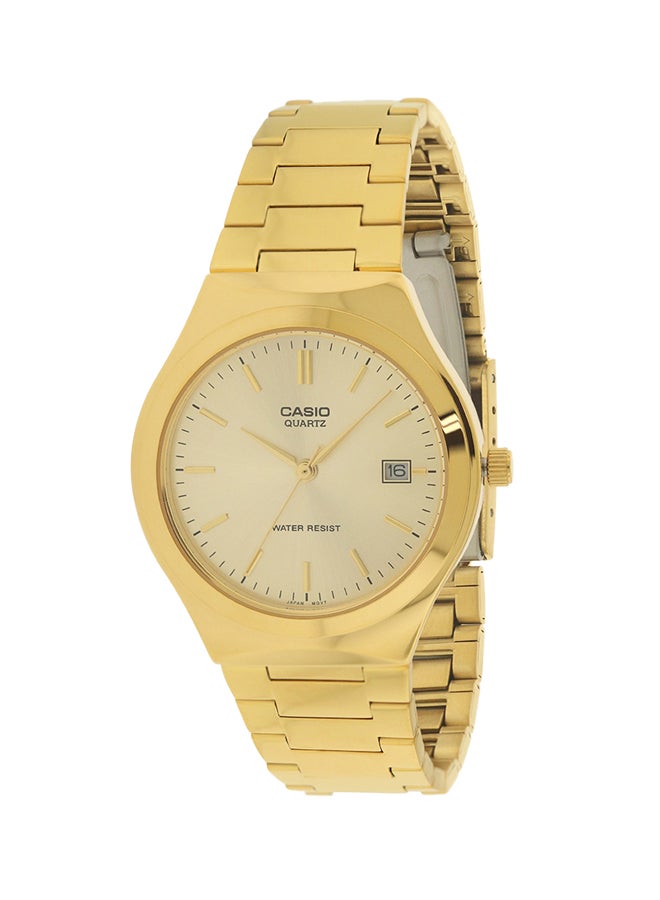 كاسيو ساعة يد إنتايسر بعقارب مقاومة للماء طراز MTP-1170N-9A - مقاس 36 مم - ذهبي رجال - Image 1
