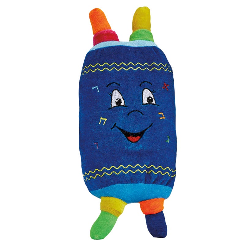 Rite Lite My Soft Torah Plush Toy Smiley Face Shabbat Gifts Judaica Shabbos Hebrew Simchat Jewish Gifts Fun Educational Party Favors for Play Learning Celebrating Jewish Traditions 12 H - Image 3