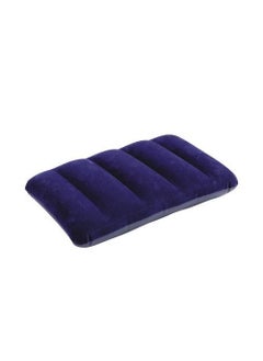 Big Bazar Big Bazar Air Inflatable Pillows for Yoga Gym Aerobics Car TravelBlue43 cm x 28 cm  - Image 1