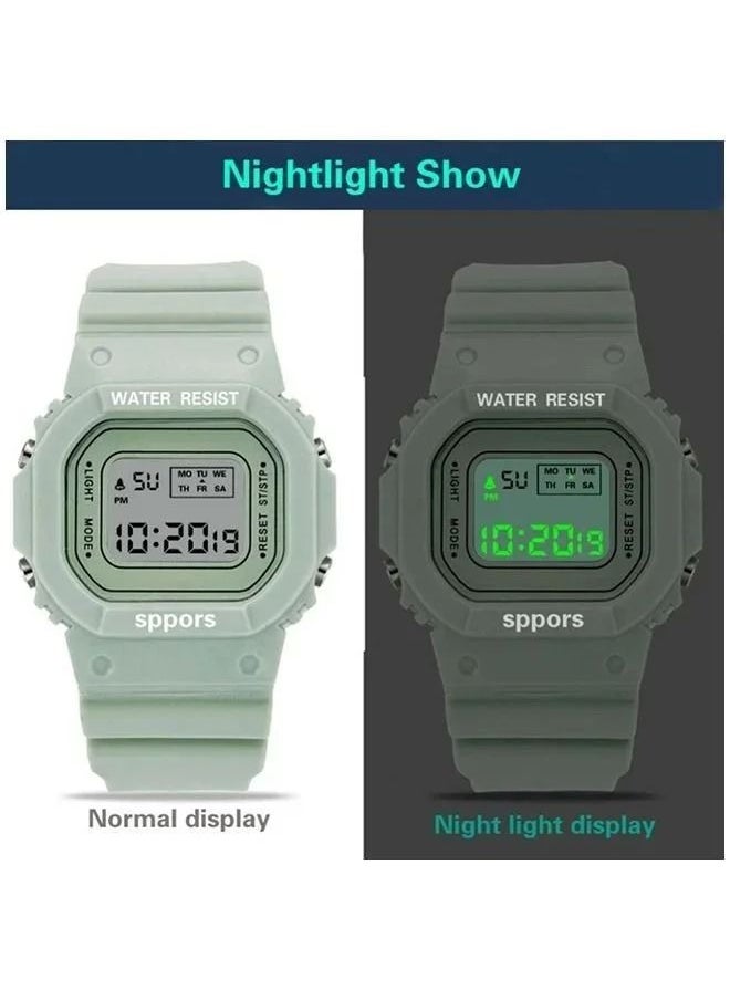 In Air - 4Pcs Kids Water Resistant Digital Watch - Image 1