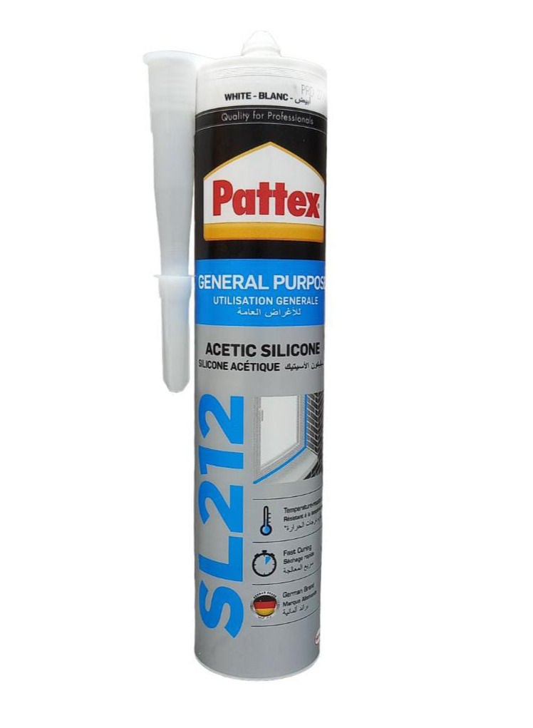 Pattex General Purpose Silicone White 280ml