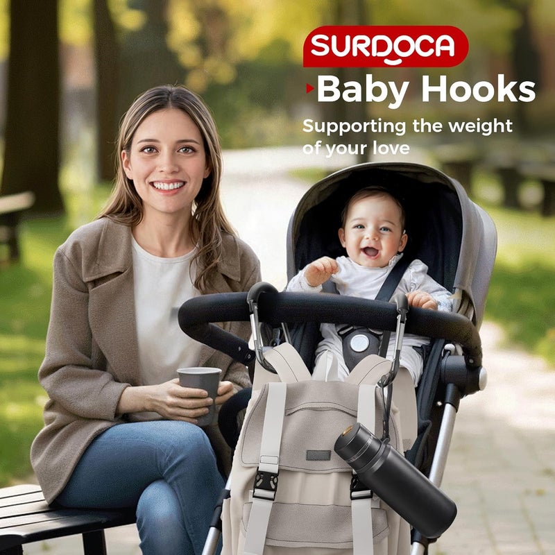 SURDOCA Heavy Duty Pram Clips - 2 Pack - Image 5